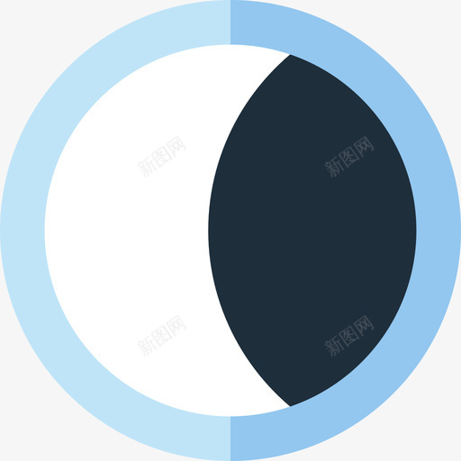 月亮宇宙13平坦图标svg_新图网 https://ixintu.com 宇宙13 平坦 月亮