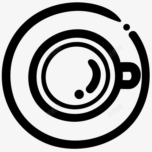浓缩咖啡咖啡杯子图标svg_新图网 https://ixintu.com 咖啡 咖啡轮廓涂鸦 杯子 浓缩咖啡 热的 饮料