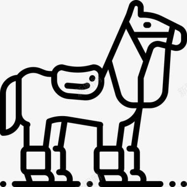 马运动器材4直线型图标图标