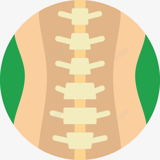 脊柱医疗断言扁平图标svg_新图网 https://ixintu.com 医疗断言 扁平 脊柱