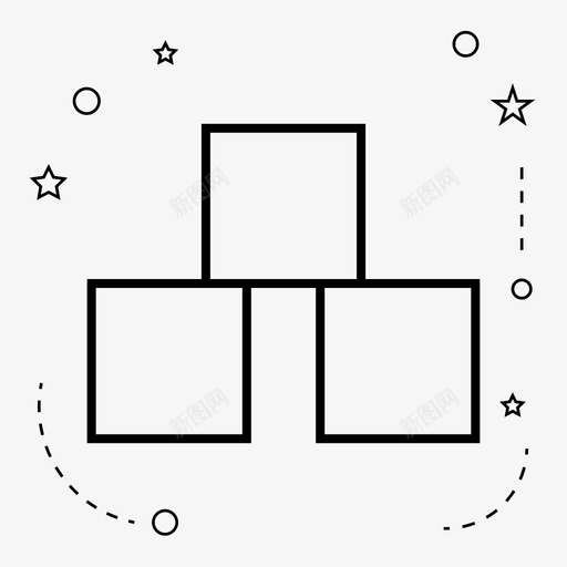 方块立方体学校图标svg_新图网 https://ixintu.com 学校 方块 立方体