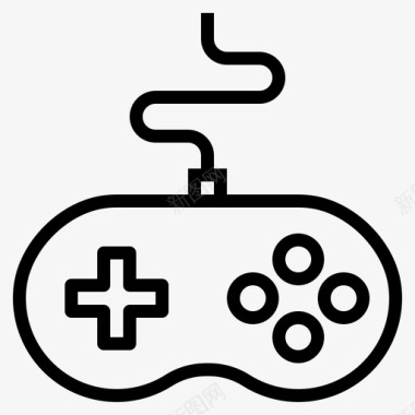 电子游戏按钮控制器图标图标