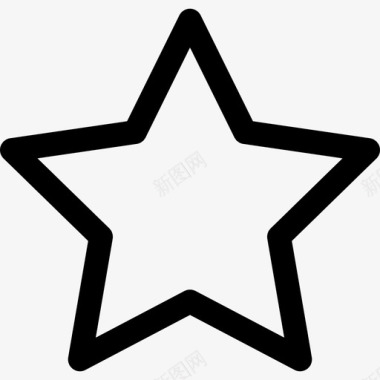 星型标志用户界面集图标图标