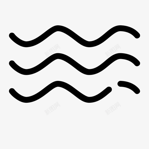 波浪海洋自然图标svg_新图网 https://ixintu.com 水 波浪 海洋 自然