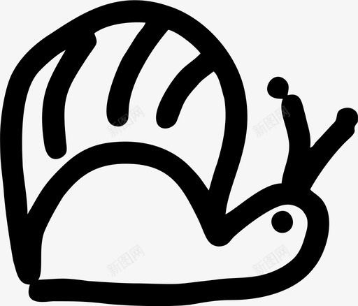 蜗牛动物手绘图标svg_新图网 https://ixintu.com 动物 手绘 蜗牛 鼻涕虫