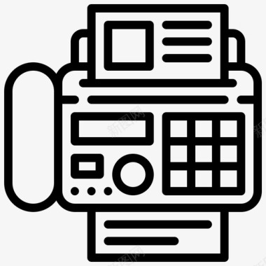 传真文件传真机图标图标