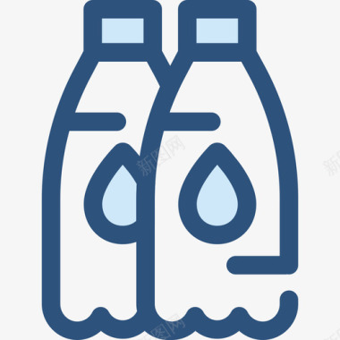水慈善4蓝色图标图标