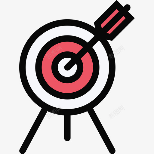 瞄准镜运动装备4彩色图标svg_新图网 https://ixintu.com 彩色 瞄准镜 运动装备4