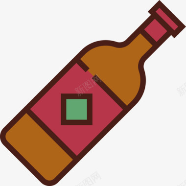 啤酒食品6原色图标图标