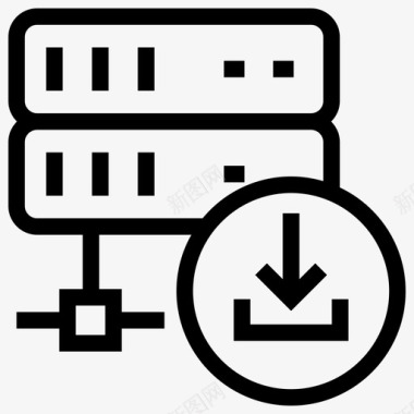 服务器数据库大型机图标图标