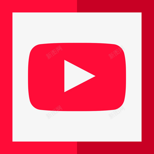 Youtube社交媒体徽标集平面图标svg_新图网 https://ixintu.com Youtube 平面 社交媒体徽标集