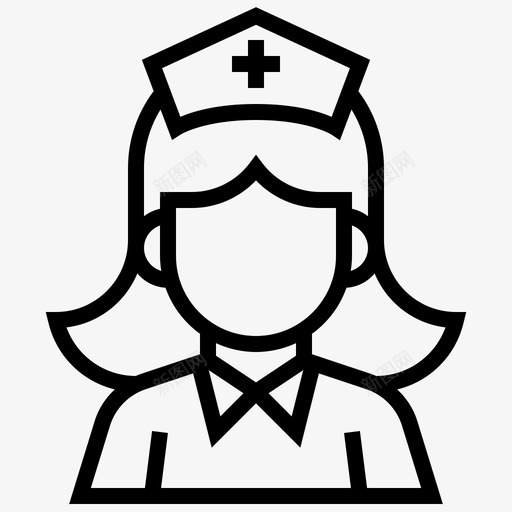 护士头像健康图标svg_新图网 https://ixintu.com 健康 医疗 医疗热线 头像 妇女 护士