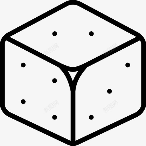 骰子运动2直线型图标svg_新图网 https://ixintu.com 直线型 运动2 骰子