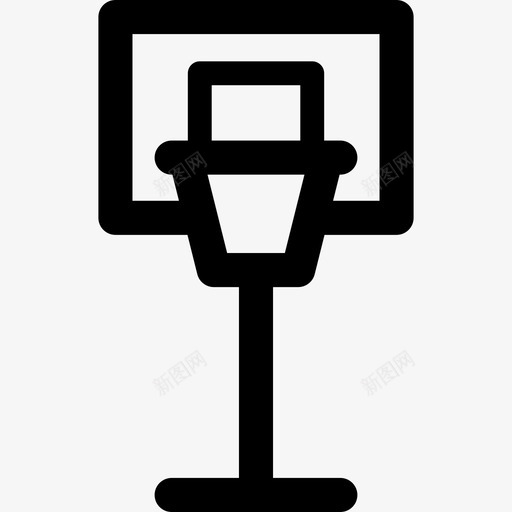 篮球套圈直线型图标svg_新图网 https://ixintu.com 直线型 篮球套圈