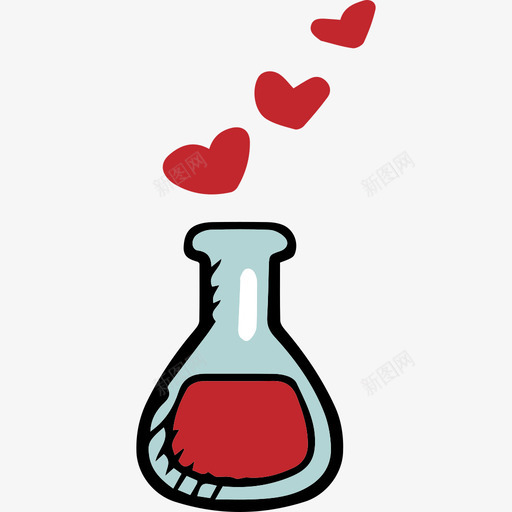 化学情人节套装颜色图标svg_新图网 https://ixintu.com 化学 情人节套装 颜色