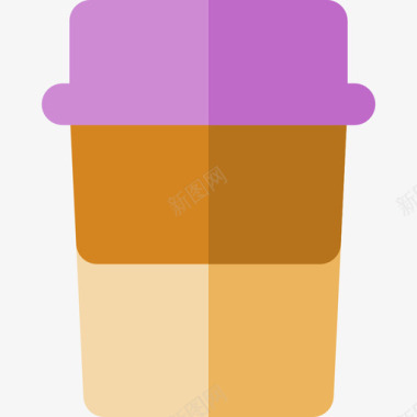 咖啡杯休息元素扁平图标图标