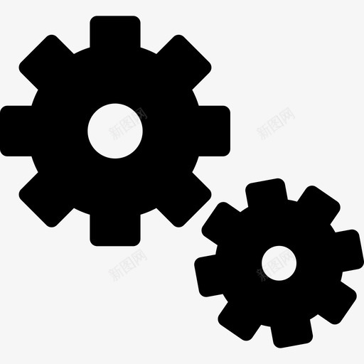 齿轮科学研究集填充图标svg_新图网 https://ixintu.com 填充 科学研究集 齿轮
