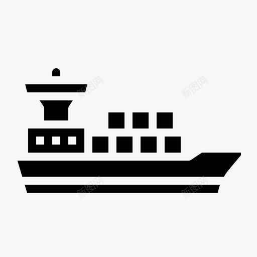 船货配图标svg_新图网 https://ixintu.com 固运输 船 货 运 配