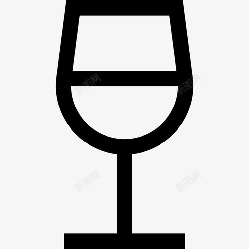 酒杯食品和餐厅收藏直系图标svg_新图网 https://ixintu.com 直系 酒杯 食品和餐厅收藏