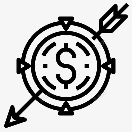 目标投资会计图标svg_新图网 https://ixintu.com 会计 投资 目标