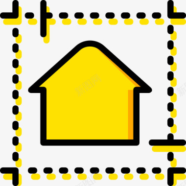 蓝图房地产11号黄色图标图标