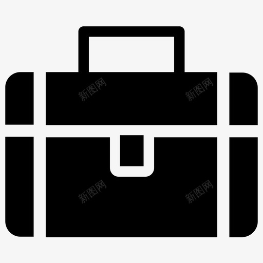 行李箱行李公文包图标svg_新图网 https://ixintu.com 公文包 行李 行李箱 购物和商业字形矢量图标