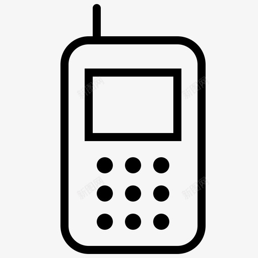 移动通信对话图标svg_新图网 https://ixintu.com 对话 用户界面 电话 移动 通信