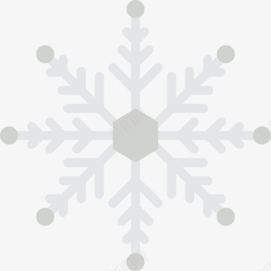 雪花冬季4平坦图标图标