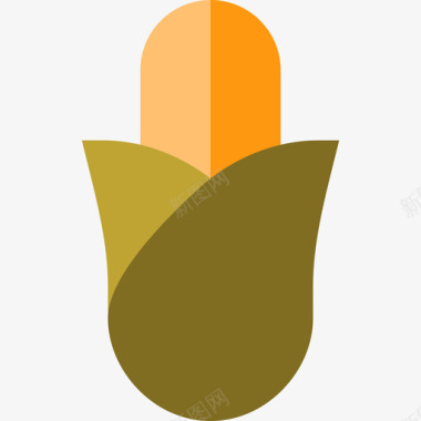 玉米秋季2平坦图标图标