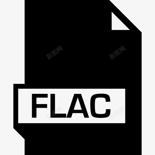 Flac文件名glyphfill图标svg_新图网 https://ixintu.com Flac fill 文件名glyph