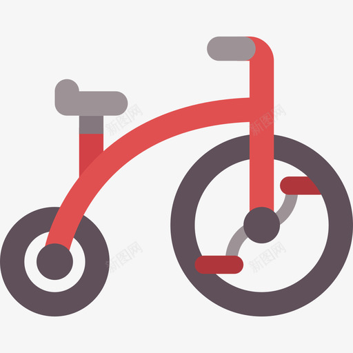 自行车婴儿标志元素平板图标svg_新图网 https://ixintu.com 婴儿标志元素 平板 自行车