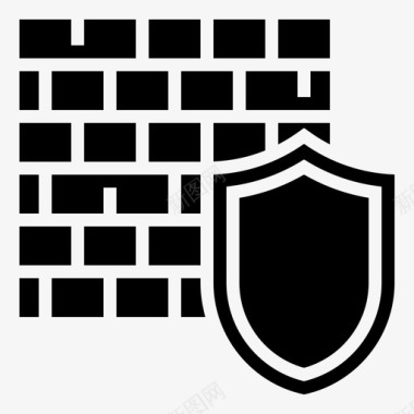 防火墙网桥保护图标图标