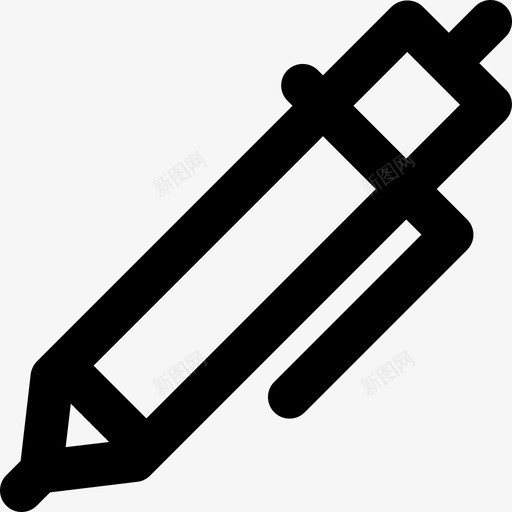 钢笔文具8直线型图标svg_新图网 https://ixintu.com 文具8 直线型 钢笔