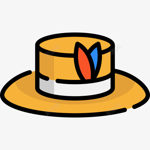 帽子澳大利亚4线纹颜色图标svg_新图网 https://ixintu.com 帽子 澳大利亚4 线纹颜色