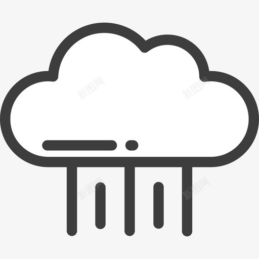 下雨19号天气线形颜色图标svg_新图网 https://ixintu.com 19号天气 下雨 线形颜色