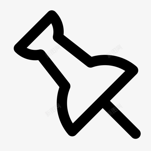 引脚板gps图标svg_新图网 https://ixintu.com gps 位置 地图 基本图标 引脚 板