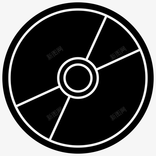 磁盘cd光盘图标svg_新图网 https://ixintu.com cd 光盘 电子产品符号图标 磁盘