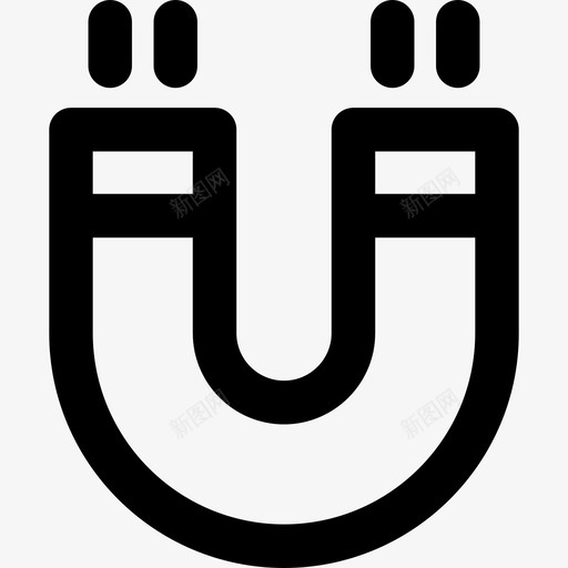 磁性化学3线性图标svg_新图网 https://ixintu.com 化学3 磁性 线性