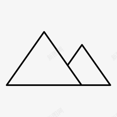 金字塔埃及著名图标图标
