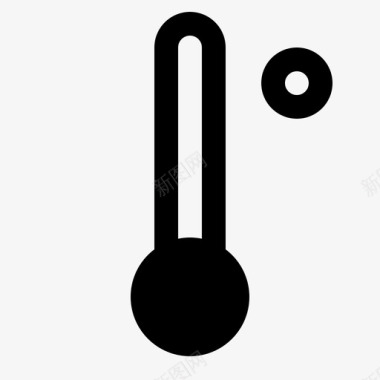 温度计摄氏度度图标图标