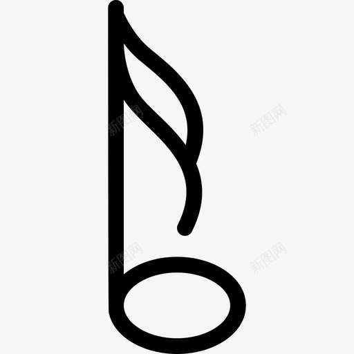 第十六音符音乐符号其他图标svg_新图网 https://ixintu.com 其他 第十六音符 音乐符号