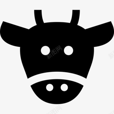 牛动物7填充图标图标