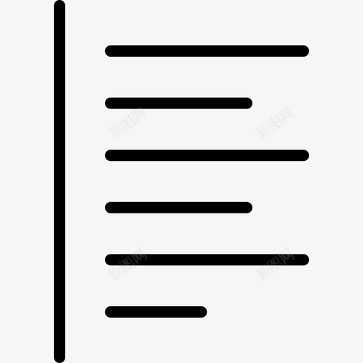 左对齐平面元素线性图标svg_新图网 https://ixintu.com 左对齐 平面设计元素 线性