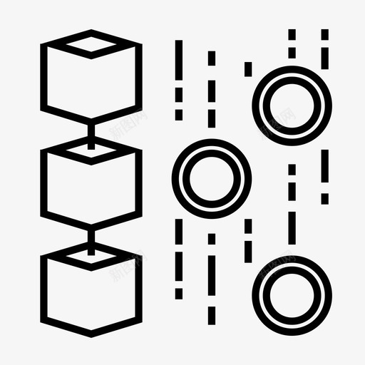 区块链加密货币图标svg_新图网 https://ixintu.com 代币 加密 区块链 去中心化 智能合约 货币