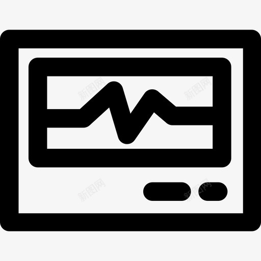 心电图科学研究6线性图标svg_新图网 https://ixintu.com 心电图 科学研究6 线性