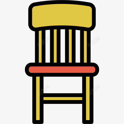 椅子线性颜色管家元素线性颜色图标svg_新图网 https://ixintu.com 椅子 线性颜色 线性颜色管家元素