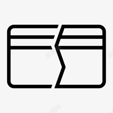 破卡信用卡剪信用卡图标图标
