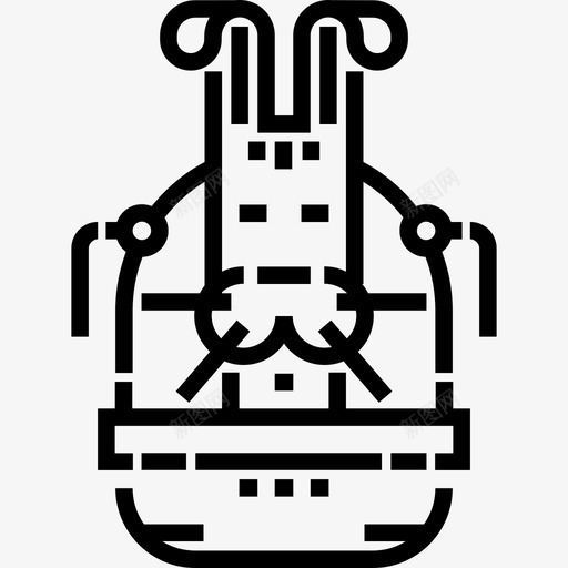 复活节兔子假日11直系图标svg_新图网 https://ixintu.com 假日11 复活节兔子 直系