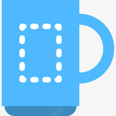 咖啡印刷品2扁平图标图标