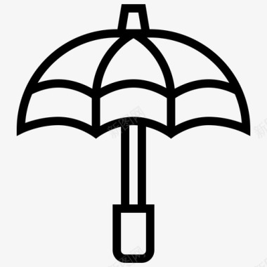 雨伞高尔夫户外图标图标